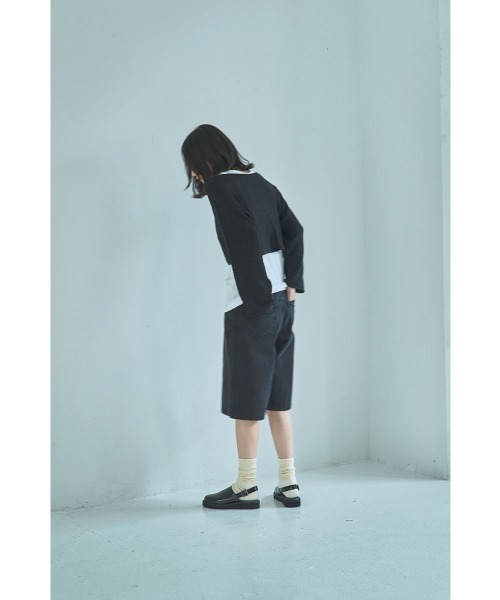 marjour（マージュール）の「DENIM BERMUDA SHORTS（デニムパンツ・レディース・ブラック・M）」の12枚目の写真