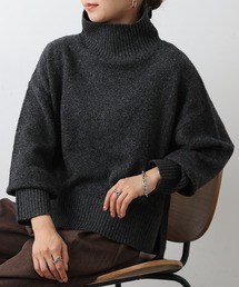 モチモチうずもれタートルニット