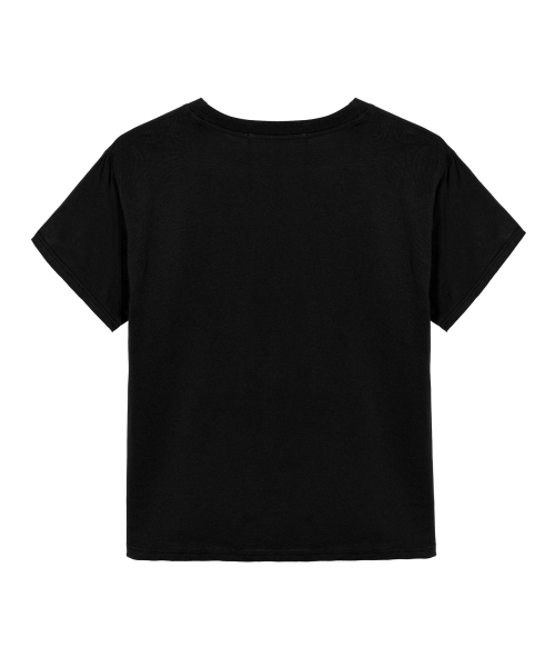 NICK&NICOLE（ニックアンドニコール）の「BIG ROSE SLEEVE TOP_BLACK SILVER（Tシャツ/カットソー・レディース・その他・FREE）」の5枚目の写真