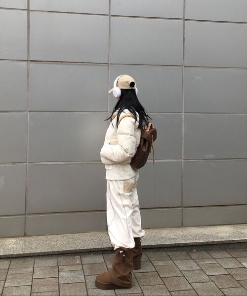 THECOLDESTMOMENT(ザコールデストモーメント)の「TCM waffle hooded crop jacket (ivory)(その他アウター・レディース・その他・SMALL/MEDIUM/LARGE)」の2枚目の写真