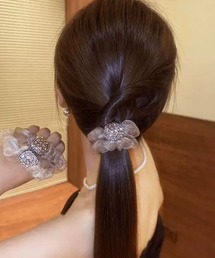 ARCHIVER（アーカイバ）の「【Bz】キラキラスクエアヘアゴム(RZ)（ヘアゴム）」