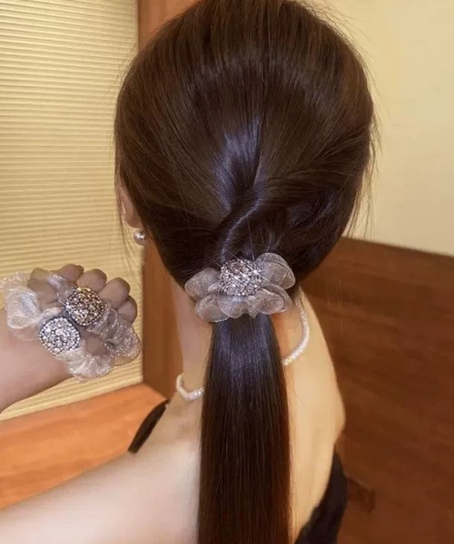 セール】【Bz】キラキラスクエアヘアゴム(RZ)（ヘアゴム）｜ARCHIVER