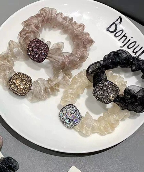 セール】【Bz】キラキラスクエアヘアゴム(RZ)（ヘアゴム）｜ARCHIVER