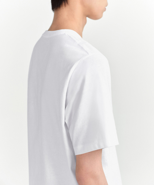 MUSINSA STANDARD（ムシンサスタンダード）の「ベーシッククルーネックTシャツ[ホワイト]（Tシャツ/カットソー・メンズ・その他・XX-LARGE/XXX-LARGE/SMALL/MEDIUM/LARGE/X-LARGE）」の6枚目の写真