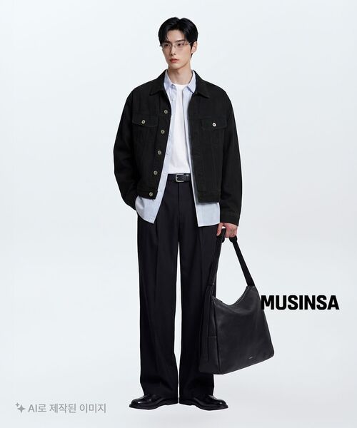 MUSINSA STANDARD（ムシンサスタンダード）の「ベーシッククルーネックTシャツ[ホワイト]（Tシャツ/カットソー・メンズ・その他・XX-LARGE/XXX-LARGE/SMALL/MEDIUM/LARGE/X-LARGE）」の2枚目の写真