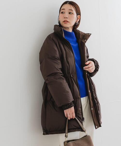 F by ROSSO(エフバイロッソ)の「F by ROSSO 撥水リバーシブルロングダウン(ダウンジャケット/コート・レディース・ブラウン/ブラック・FREE)」の2枚目の写真