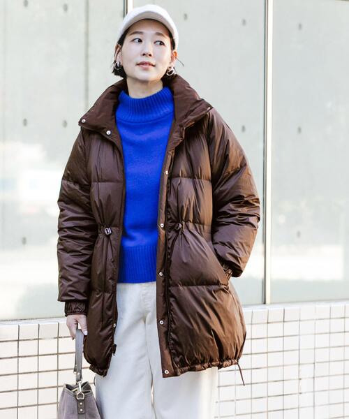 F by ROSSO(エフバイロッソ)の「F by ROSSO 撥水リバーシブルロングダウン(ダウンジャケット/コート・レディース・ブラウン/ブラック・FREE)」の6枚目の写真