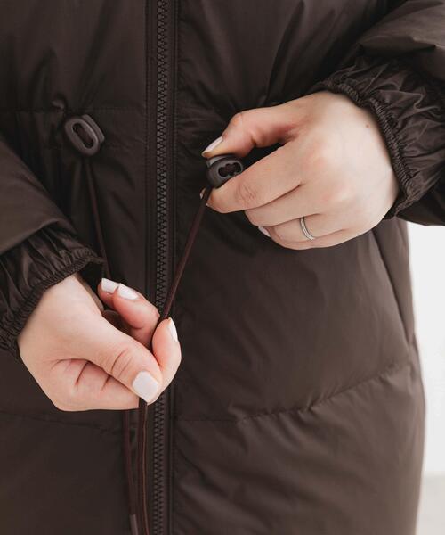 F by ROSSO(エフバイロッソ)の「F by ROSSO 撥水リバーシブルロングダウン(ダウンジャケット/コート・レディース・ブラウン/ブラック・FREE)」の12枚目の写真