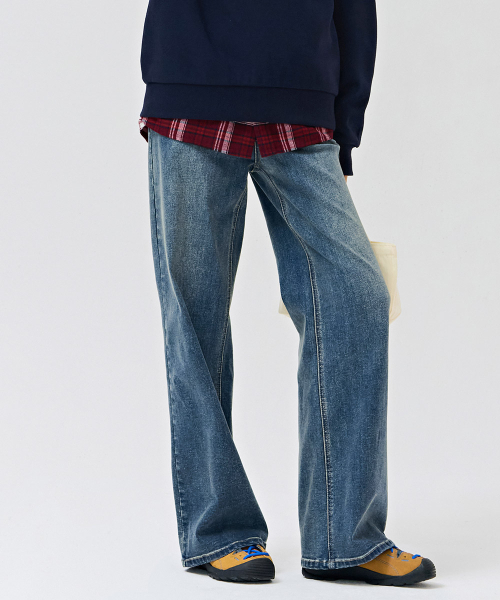 CHASECULT（チェイスカルト）の「レディース ウォッシング ワイドデニムパンツ-DERG2365B0N（デニムパンツ・レディース・ブルー・70/74/64/67）」の3枚目の写真