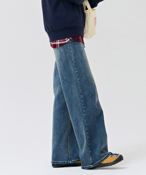 CHASECULT（チェイスカルト）の「レディース ウォッシング ワイドデニムパンツ-DERG2365B0N（デニムパンツ・レディース・ブルー・70/74/64/67）」の4枚目の写真