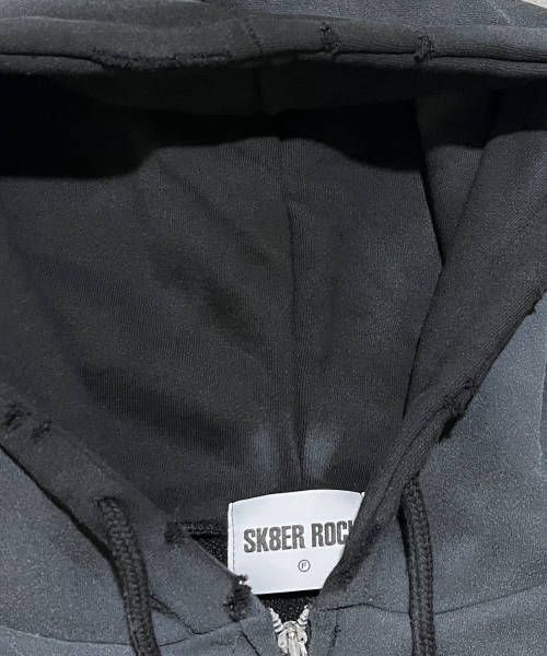 SK8ER ROCK(スケーターロック)の「Cross-Stitch Grunge Hood Zip-Up ((black))(パーカー・レディース・その他・FREE)」の3枚目の写真