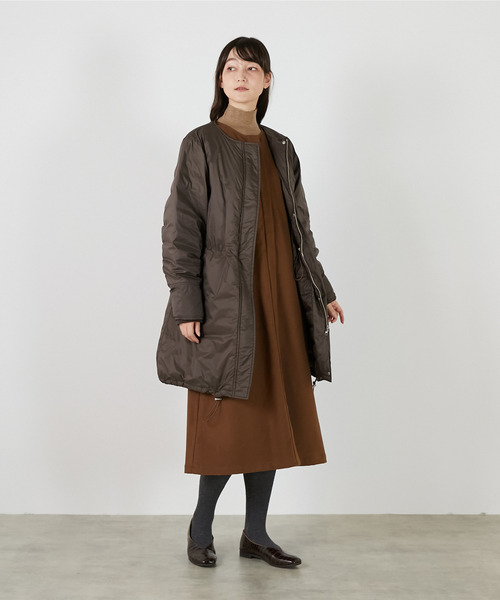 LOGEMENT DE CLAIRE(ロジュモンドクレール)の「ナイロンフードコート(ダウンジャケット/コート・レディース・ブラウン/ライトベージュ/ブラック・FREE)」の16枚目の写真