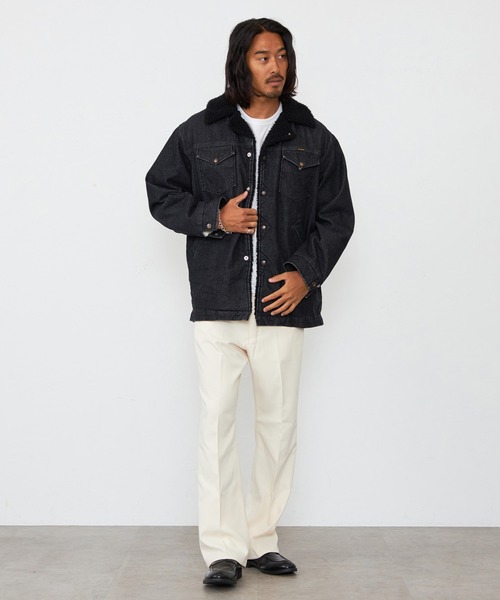 Lee（リー）の「Wrangler/ラングラー【暖】WRANGE COAT / ランチコート（ステンカラーコート・メンズ・ブルー/ブラック系その他・X-LARGE/SMALL/MEDIUM/LARGE）」の12枚目の写真