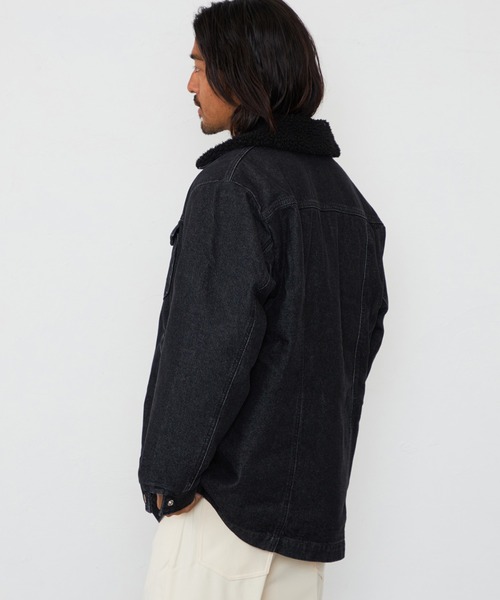 Lee（リー）の「Wrangler/ラングラー【暖】WRANGE COAT / ランチコート（ステンカラーコート・メンズ・ブルー/ブラック系その他・X-LARGE/SMALL/MEDIUM/LARGE）」の4枚目の写真