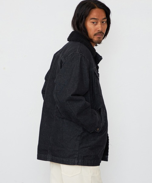 Lee（リー）の「Wrangler/ラングラー【暖】WRANGE COAT / ランチコート（ステンカラーコート・メンズ・ブルー/ブラック系その他・X-LARGE/SMALL/MEDIUM/LARGE）」の5枚目の写真