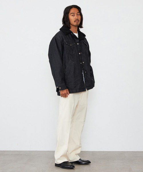 Lee（リー）の「Wrangler/ラングラー【暖】WRANGE COAT / ランチコート（ステンカラーコート・メンズ・ブルー/ブラック系その他・X-LARGE/SMALL/MEDIUM/LARGE）」の11枚目の写真