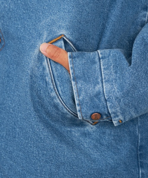 Lee（リー）の「Wrangler/ラングラー【暖】WRANGE COAT / ランチコート（ステンカラーコート・メンズ・ブルー/ブラック系その他・X-LARGE/SMALL/MEDIUM/LARGE）」の22枚目の写真