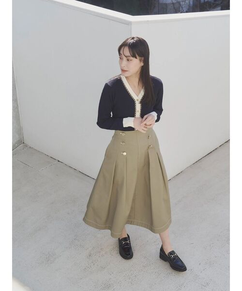 Dickies(ディッキーズ)の「【Dickies別注】マリンタックフレアスカート(スカート・レディース・ベージュ/ネイビー/ダークブラウン/ダークグリーン・SMALL/MEDIUM)」の22枚目の写真
