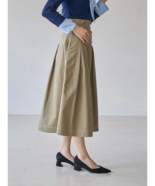 Dickies(ディッキーズ)の「【Dickies別注】マリンタックフレアスカート(スカート・レディース・ベージュ/ネイビー/ダークブラウン/ダークグリーン・SMALL/MEDIUM)」の16枚目の写真