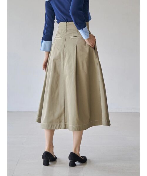 Dickies(ディッキーズ)の「【Dickies別注】マリンタックフレアスカート(スカート・レディース・ベージュ/ネイビー/ダークブラウン/ダークグリーン・SMALL/MEDIUM)」の17枚目の写真