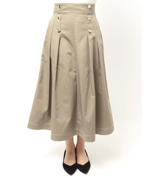 Dickies（ディッキーズ）の「【Dickies別注】マリンタックフレアスカート（スカート・レディース・ベージュ/ネイビー/ダークブラウン/ダークグリーン・SMALL/MEDIUM）」の5枚目の写真