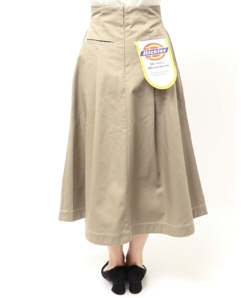 Dickies（ディッキーズ）の「【Dickies別注】マリンタックフレアスカート（スカート・レディース・ベージュ/ネイビー/ダークブラウン/ダークグリーン・SMALL/MEDIUM）」の7枚目の写真