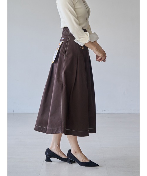 Dickies（ディッキーズ）の「【Dickies別注】マリンタックフレアスカート（スカート・レディース・ベージュ/ネイビー/ダークブラウン/ダークグリーン・SMALL/MEDIUM）」の21枚目の写真