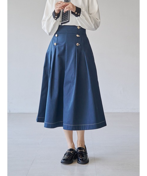 Dickies（ディッキーズ）の「【Dickies別注】マリンタックフレアスカート（スカート・レディース・ベージュ/ネイビー/ダークブラウン/ダークグリーン・SMALL/MEDIUM）」の18枚目の写真