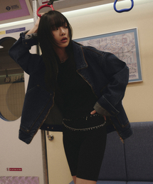 TRAVEL（トラベル）の「Denim suede piping collared jacket indigo blue（デニムジャケット）」