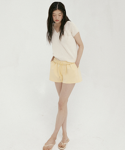 LINGSEOUL（リングソウル）の「soft pocketed shorts-yellow（その他パンツ・レディース・その他・FREE）」の2枚目の写真