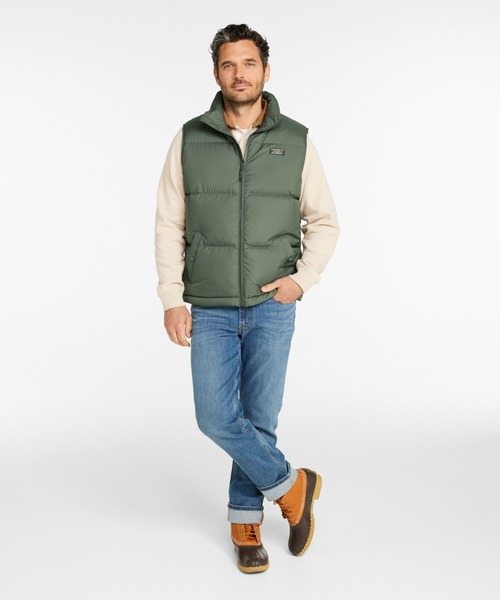 L.L.Bean（エルエルビーン）の「マウンテン・クラシック・ダウン・ベスト 米国フィット・レギュラー（ダウンベスト・メンズ・ブラック/ネイビー・LARGE/MEDIUM/SMALL）」の5枚目の写真