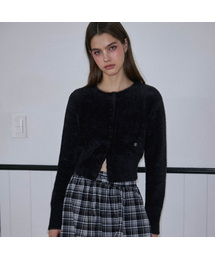 ROSEFRANTZ（ロゼフランツ）の「Fur Round Cardigan [Black]（カーディガン/ボレロ）」