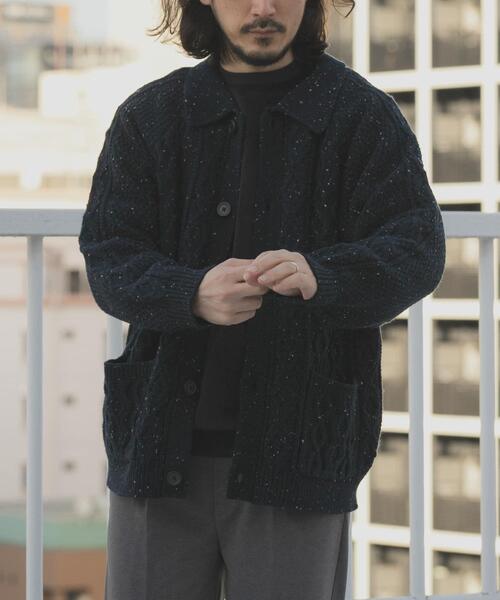 セール】ウール混 フィッシャーマンカーディガン（カーディガン/ボレロ