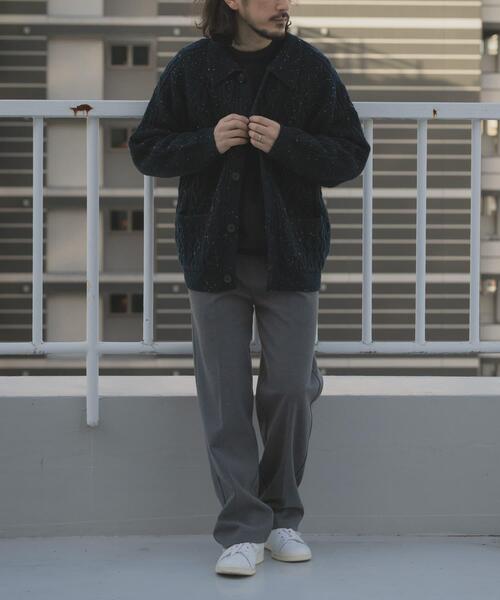 ITEMS URBANRESEARCH(アイテムズ アーバンリサーチ)の「ウール混 フィッシャーマンカーディガン(カーディガン/ボレロ・メンズ・ネイビー/ホワイト/ブラック・MEDIUM/LARGE)」の21枚目の写真