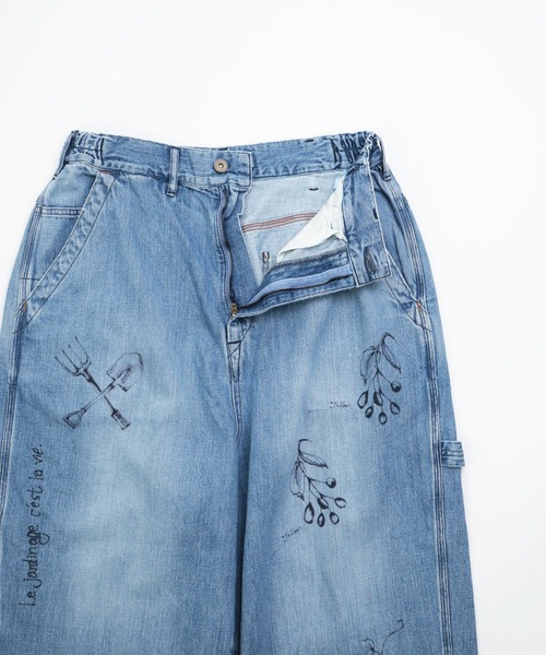 Brocante / ブロカント] 10oz甘織デニム デフォルメパントルパンツ