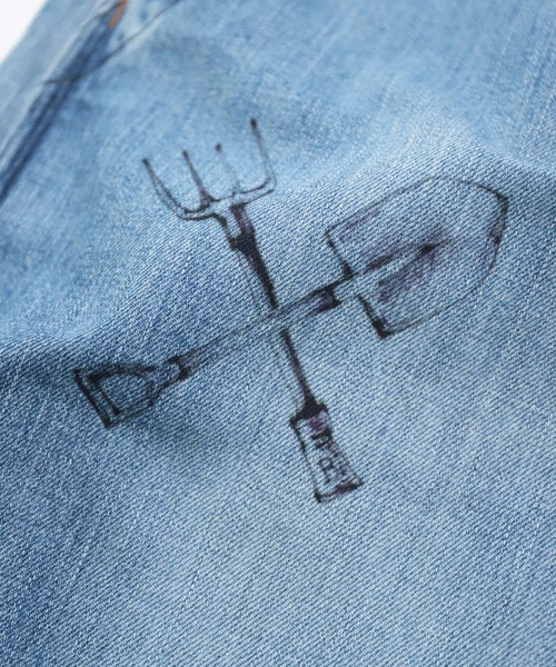 Brocante（ブロカント）の「[Brocante / ブロカント] 10oz甘織デニム デフォルメパントルパンツ（デニムパンツ・レディース・インディゴブルー・1/2）」の14枚目の写真