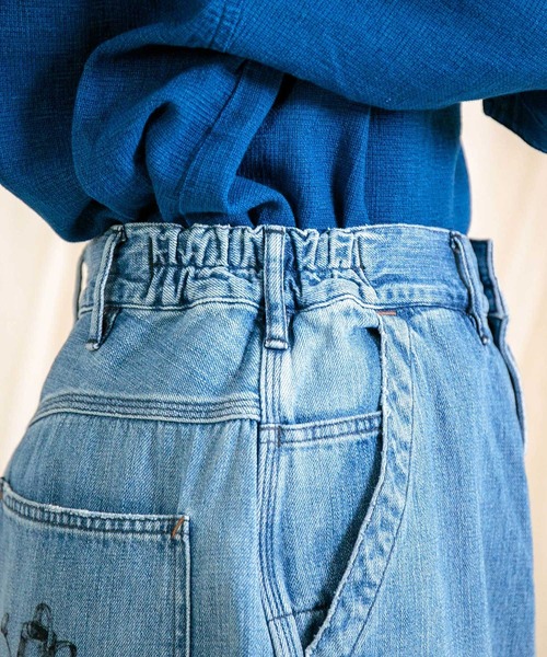Brocante（ブロカント）の「[Brocante / ブロカント] 10oz甘織デニム デフォルメパントルパンツ（デニムパンツ・レディース・インディゴブルー・1/2）」の18枚目の写真