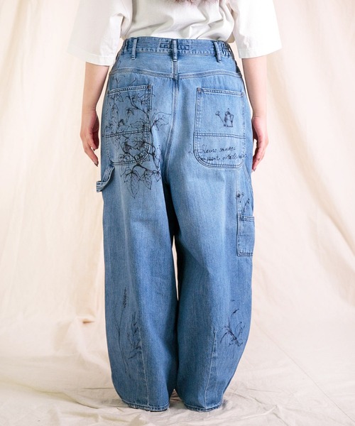 Brocante（ブロカント）の「[Brocante / ブロカント] 10oz甘織デニム デフォルメパントルパンツ（デニムパンツ・レディース・インディゴブルー・1/2）」の16枚目の写真