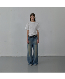 DOUBLE WAIST DENIM (BLUE)