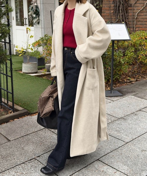 KOBE LETTUCE（コウベレタス）の「フェイクウール素材☆ダブルボタン