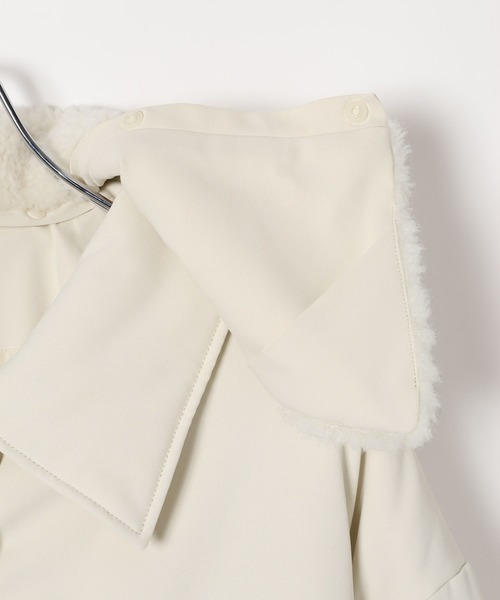 GLOBAL WORK(グローバルワーク)の「MATINEE LINE/2WAYサーマルコート/606805(ダウンジャケット/コート・レディース・オフホワイト/ブラウン系その他6・LARGE/MEDIUM)」の15枚目の写真