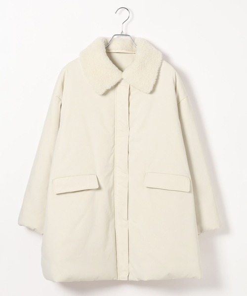 GLOBAL WORK(グローバルワーク)の「MATINEE LINE/2WAYサーマルコート/606805(ダウンジャケット/コート・レディース・オフホワイト/ブラウン系その他6・LARGE/MEDIUM)」の3枚目の写真