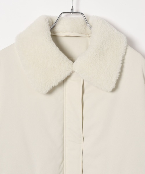 GLOBAL WORK(グローバルワーク)の「MATINEE LINE/2WAYサーマルコート/606805(ダウンジャケット/コート・レディース・オフホワイト/ブラウン系その他6・LARGE/MEDIUM)」の8枚目の写真