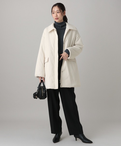 GLOBAL WORK(グローバルワーク)の「MATINEE LINE/2WAYサーマルコート/606805(ダウンジャケット/コート・レディース・オフホワイト/ブラウン系その他6・LARGE/MEDIUM)」の20枚目の写真