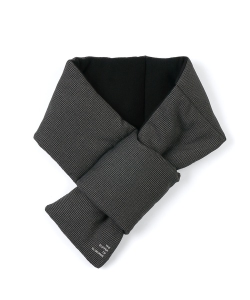 The DUFFER of ST.GEORGE(ザダファーオブセントジョージ)の「WOOL LIKE QUILTING MUFF:ウールライク 中綿マフラー(マフラー・メンズ・ダークグレー/グレー/グレー系その他・F)」の4枚目の写真