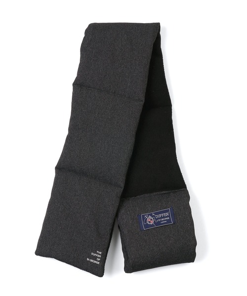 The DUFFER of ST.GEORGE(ザダファーオブセントジョージ)の「WOOL LIKE QUILTING MUFF:ウールライク 中綿マフラー(マフラー・メンズ・ダークグレー/グレー/グレー系その他・F)」の6枚目の写真
