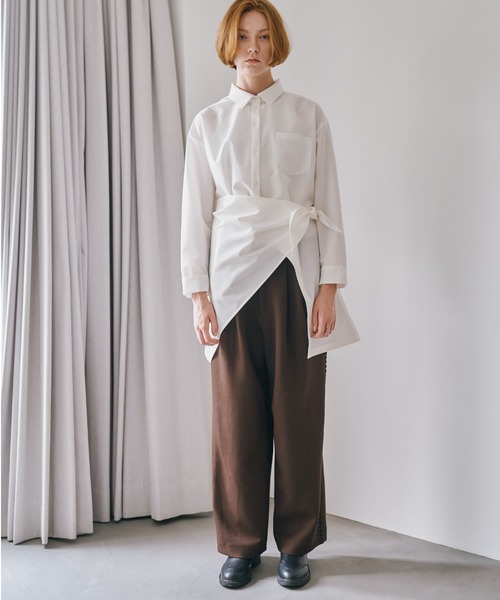 Muel Chic(ミュエルシック)の「Perth pants パースパンツ(その他パンツ・レディース・オフホワイト/ネイビー/ブラウン・MEDIUM/SMALL)」の21枚目の写真