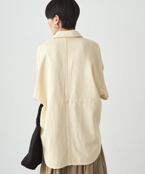 LOUNGEDRESS（ラウンジドレス）の「スウィッチカラーデニムシャツ（シャツ/ブラウス・レディース・イエロー・FREE）」の6枚目の写真