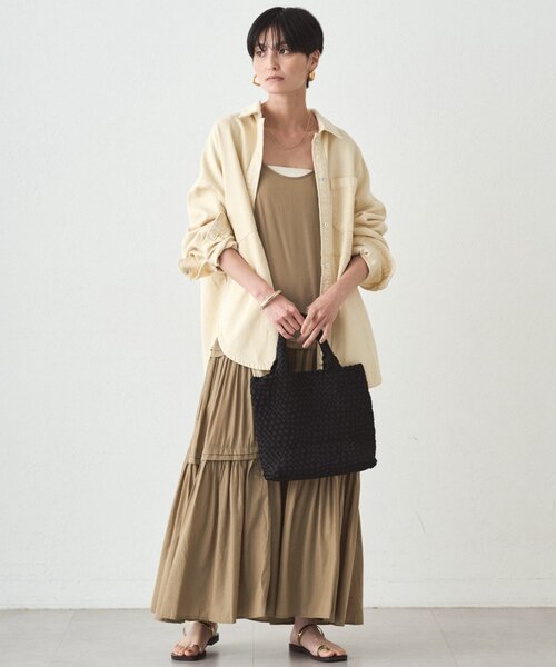 LOUNGEDRESS（ラウンジドレス）の「スウィッチカラーデニムシャツ（シャツ/ブラウス・レディース・イエロー・FREE）」の7枚目の写真