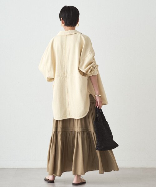 LOUNGEDRESS（ラウンジドレス）の「スウィッチカラーデニムシャツ（シャツ/ブラウス・レディース・イエロー・FREE）」の9枚目の写真